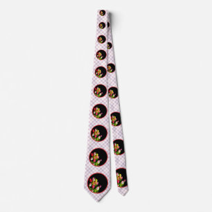 Tulip Painting - Original Flower Art Neck Tie