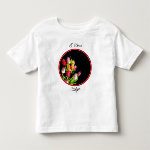 Tulip Painting _ Original Flower Art Toddler T_shi Toddler T_shirt