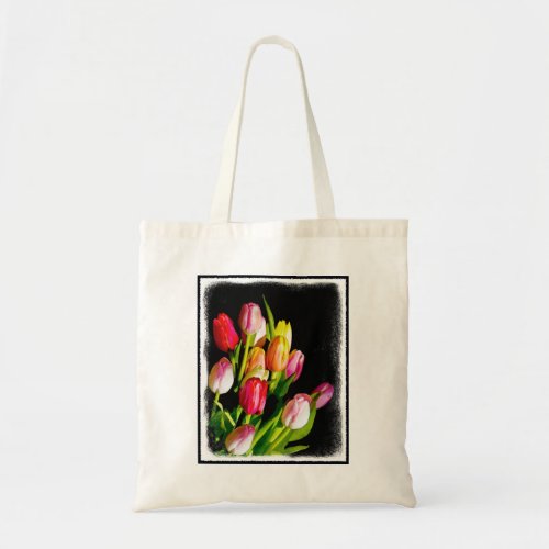 Tulip Painting _ Original Flower Art Tote Bag