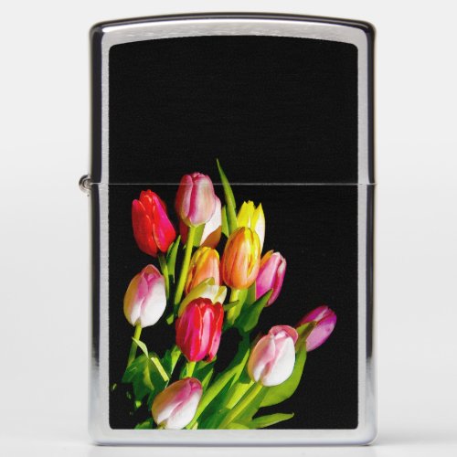 Tulip Painting _ Original Flower Art Zippo Lighter