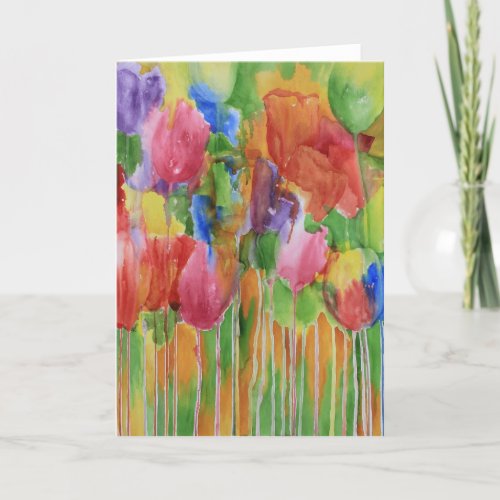 Tulip Palooza Blank Card