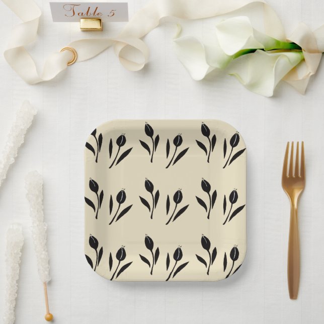Tulip Paper Plates (Wedding)