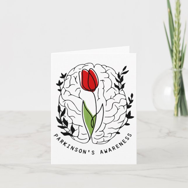Tulip Parkinsons Awareness  Card (Front)