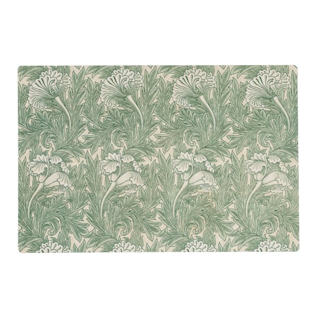 Tulip Pattern (1875) By William Morris Placemat (Front)