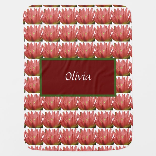 Tulip Pattern Baby Blanket (Front)