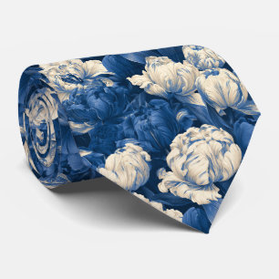 Tulip Pattern Businessman Vintage Wedding Neck Tie