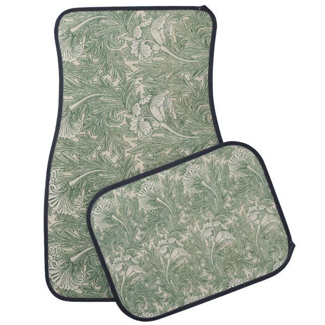 Tulip Pattern (by William Morris) Car Floor Mat (Set)