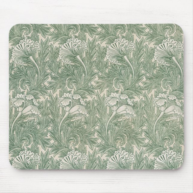 Tulip Pattern (by William Morris) Mouse Pad (Front)