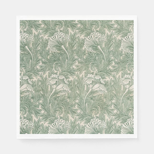 Tulip Pattern (by William Morris) Napkins (Front)
