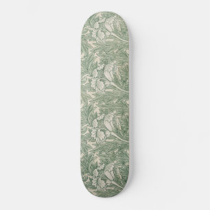 Tulip Pattern (by William Morris) Skateboard