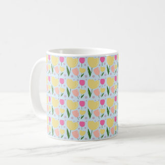 Tulip pattern coffee mug