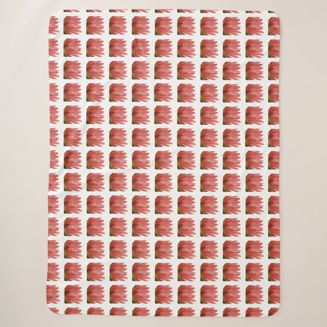 Tulip Pattern Sherpa Blanket (Front)