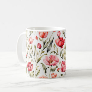 Tulip patterned mug