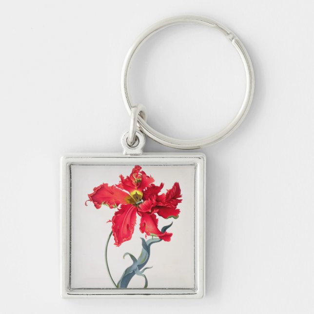 Tulip: Perroquet Rouge Keychain (Front)