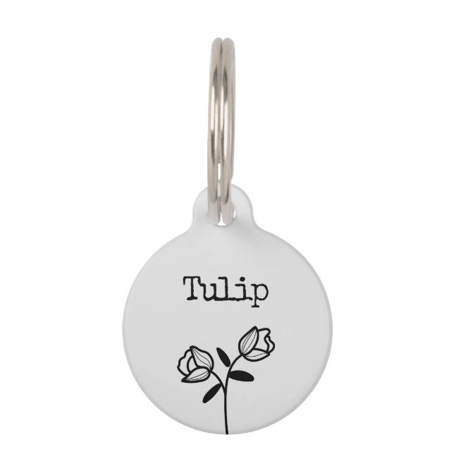 Tulip Pet ID Tag (Front)