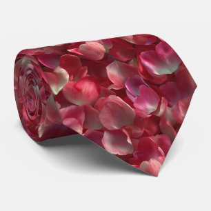 Tulip Petals Seamless Floral Pattern Neck Tie