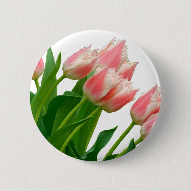 Tulip Pinback Button (Front)