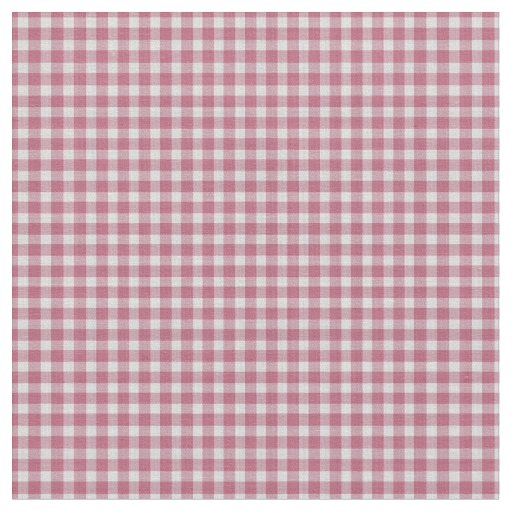 Tulip Pink and white Checkered Plaid Fabric