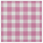 Tulip Pink Checkered gingham Plaid Fabric