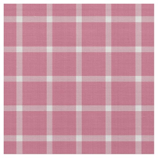Tulip Pink Gingham Plaid Fabric
