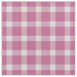 Tulip Pink gingham Plaid Fabric