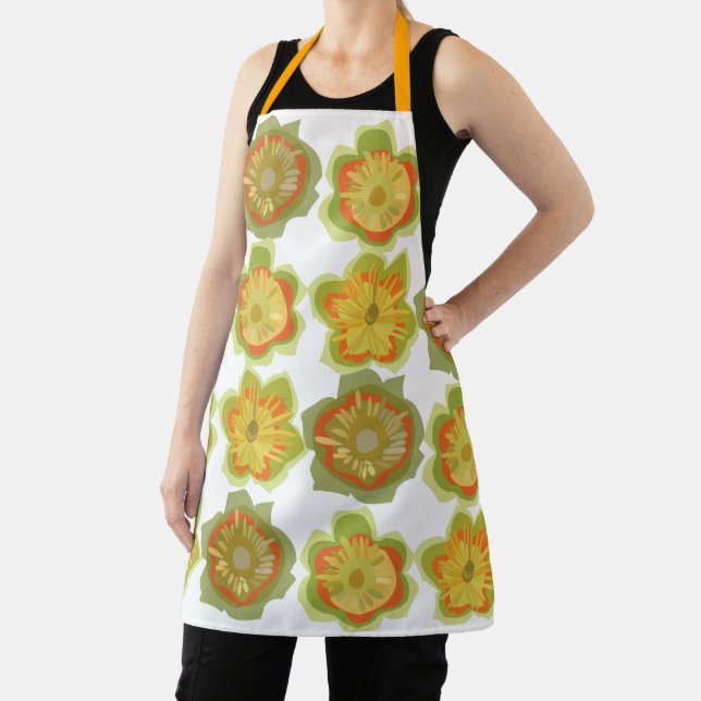 Tulip Poplar Flower Floral  Apron (Insitu)