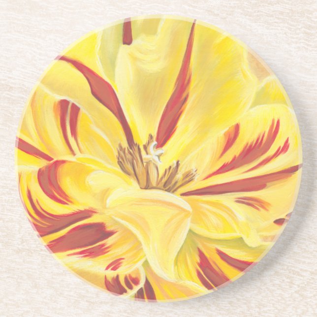 Tulip Power II Drink Coaster (Front)