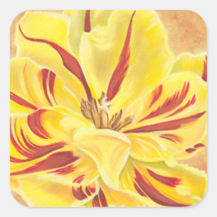 Tulip Power II Square Sticker