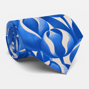 Tulip Print Brother Reception Wedding Neck Tie