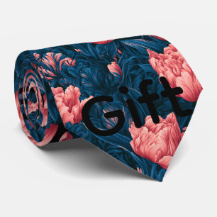 Tulip Print Husband Unique Wedding Neck Tie