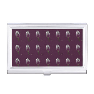 Tulip purple business card case