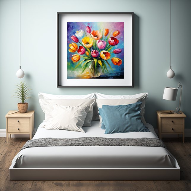 Tulip Radiance Floral Arrangement Poster (Creator Uploaded)