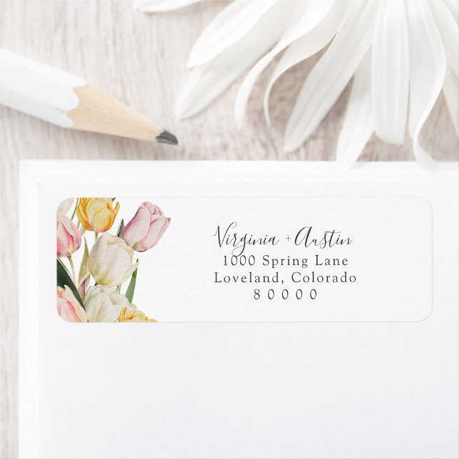 Tulip Return Address Label (Tulip Return Address Label by Painted Paperie
)