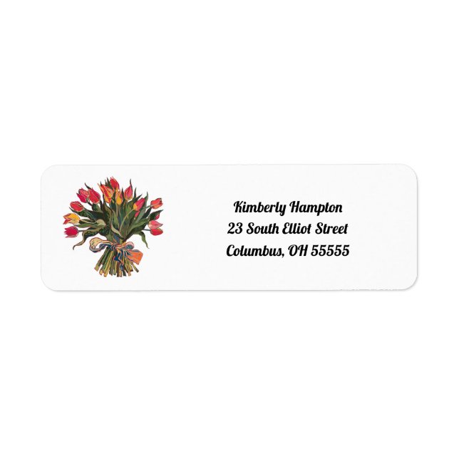 Tulip return address label (Front)