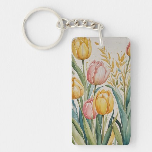 Tulip Reverie Keychain