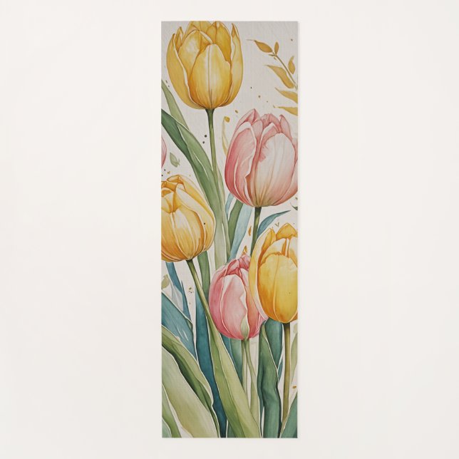 Tulip Reverie Yoga Mat (Front)