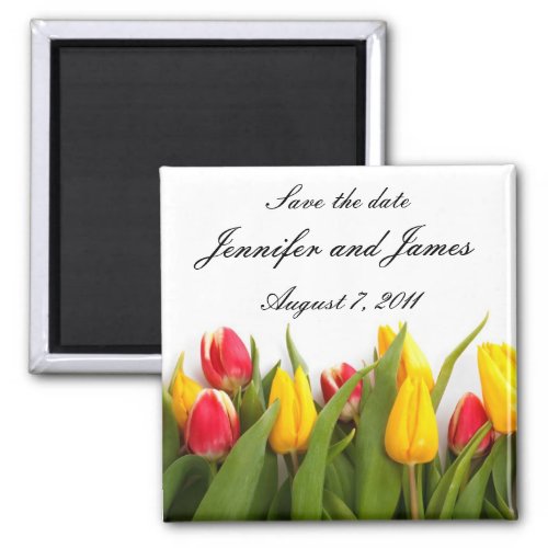Tulip Save the Date Magnet