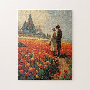 Tulip Serenity Vintage Jigsaw Puzzle