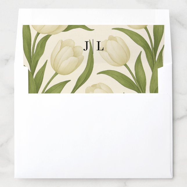 Tulip Sonata Wedding Envelope Liner (In Envelope)