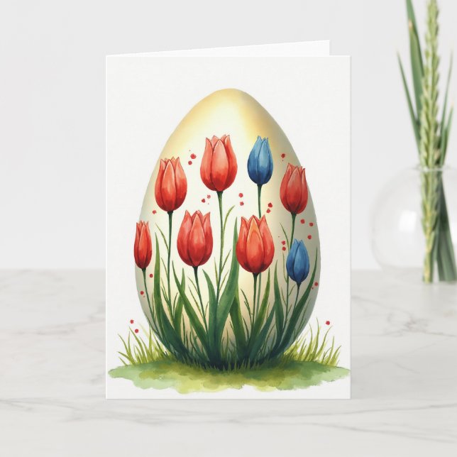 Tulip Spring Celebration Card (Front)