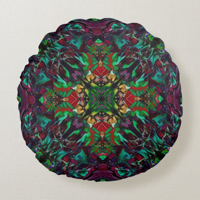 Tulip Squared Round Pillow (Front)