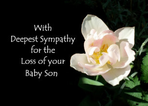 on loss of baby sympathy cards zazzle