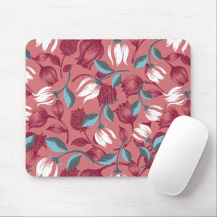 Tulip Symphony: Floral Patterns Mouse Pad