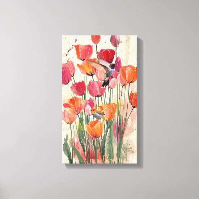  Tulip Symphony Stretched Canvas Print (Front)