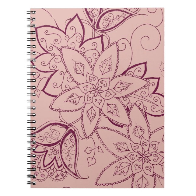 Tulip Tattoo Notebook (Rose) (Front)