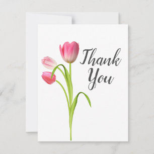 Tulip Thank you card