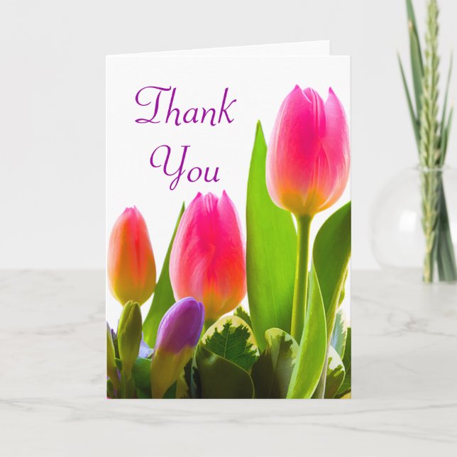 Tulip Thank You Note (Front)