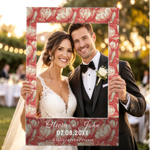 Tulip Themed Wedding Instagram Frame Colorful Selfie Frame
