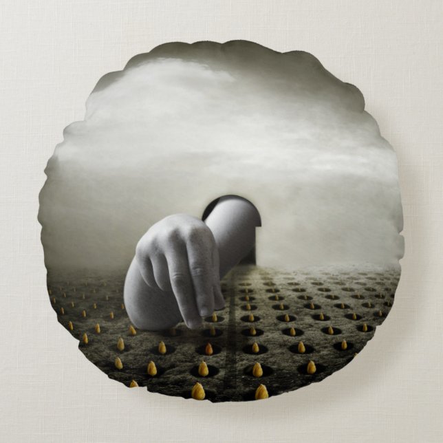 Tulip thief 2013 round pillow (Front)