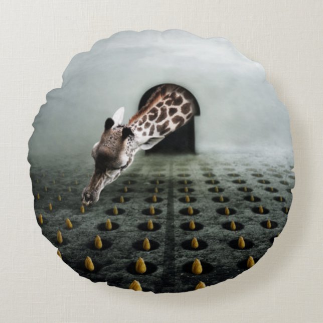 tulip thief 2 2013 round pillow (Front)